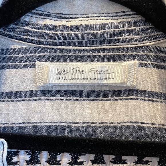 Free People We The Free Striped Button down - Picture 4 of 4